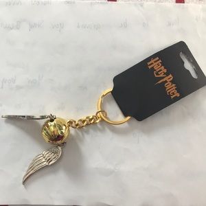 Golden snitch keychain